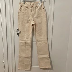 NEVER WORN. J. Crew Ecru Full Length Demi Boot Jeans 25T